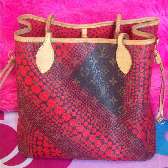 Louis Vuitton Kusama Waves Dots Neverfull Mm Rare - Picture 8 of 8